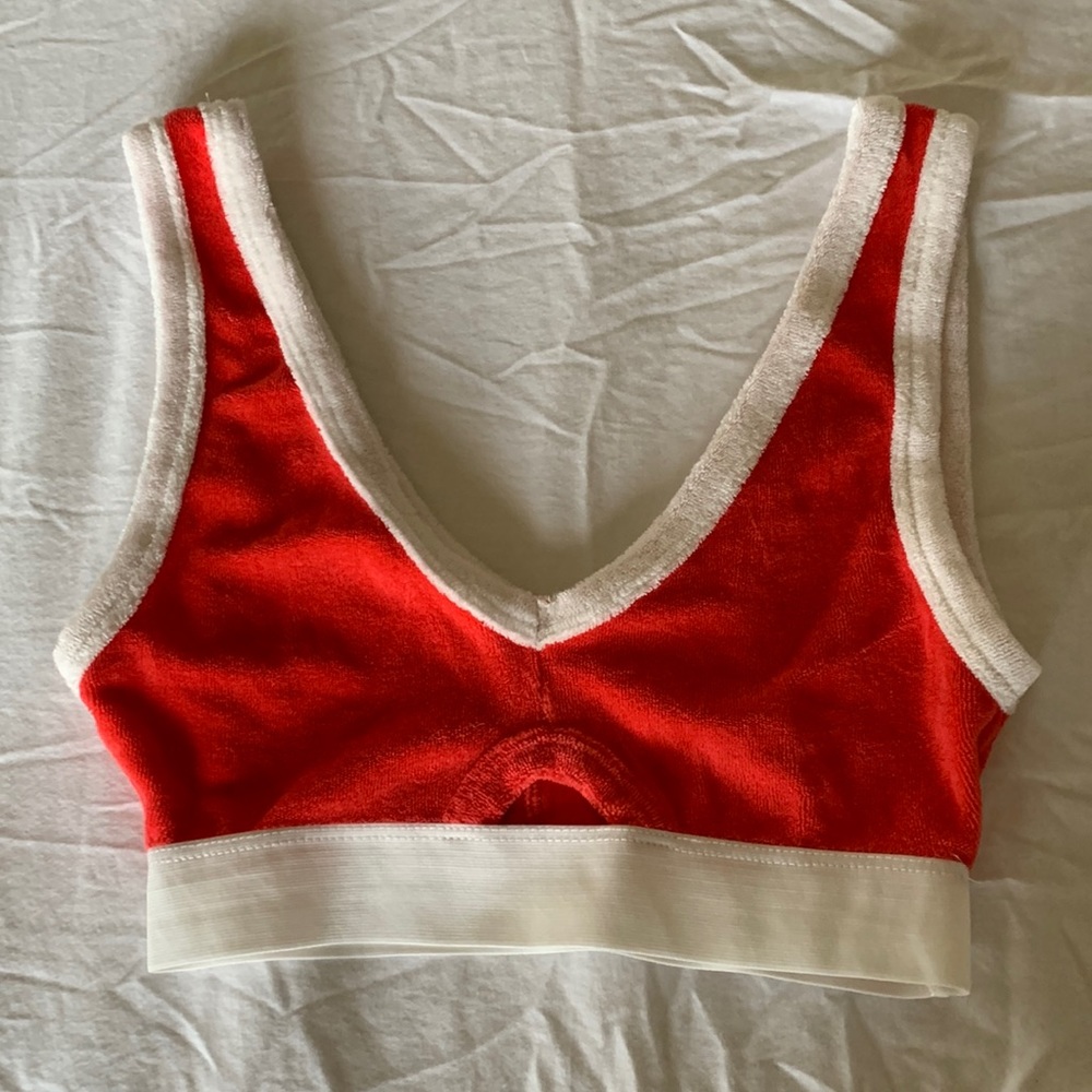 Zara terrycloth bralette